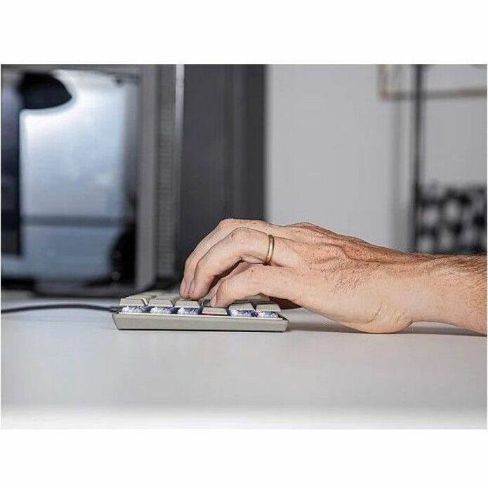 Alt View 7. CHERRY - CHERRY KC 500 MX LP TKL MX LP Mechanical Low-profile Keyboard in a Slim Design - Warm Grey, Wired Compact Keyboard with - Gray.