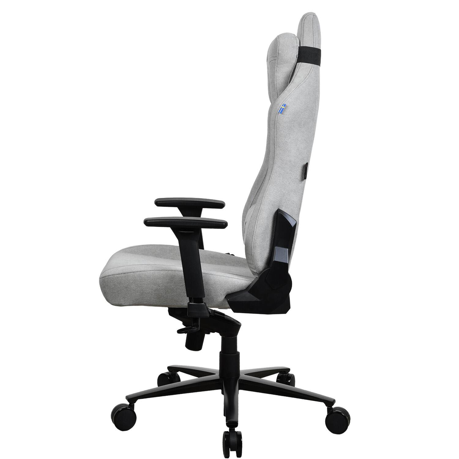 Alt View 11. Arozzi - Vernazza Premium Soft Fabric Ergonomic Office/Gaming Chair - Light Grey.