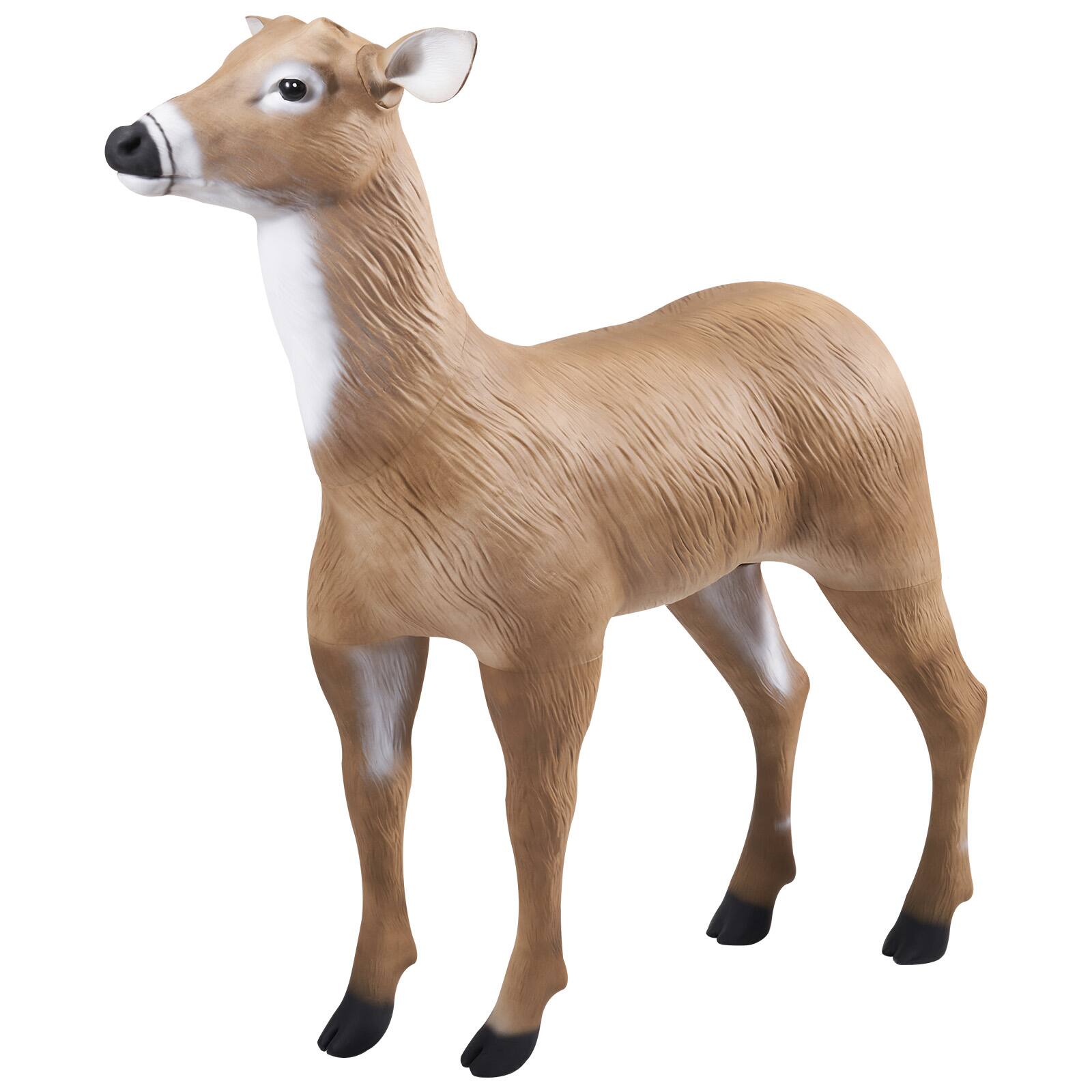 Alt View 5. VEVOR - VEVOR Deer Decoy, Outdoor Deer Decoys for Hunting, Realistic Durable HDPE Doe Hunting Decoy, Foldable Legs for Easy - Brown.