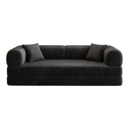 Boyel Living - Black Fabric Sofa 78.8-in L x 35.5-in W x 26.1-in H - Black