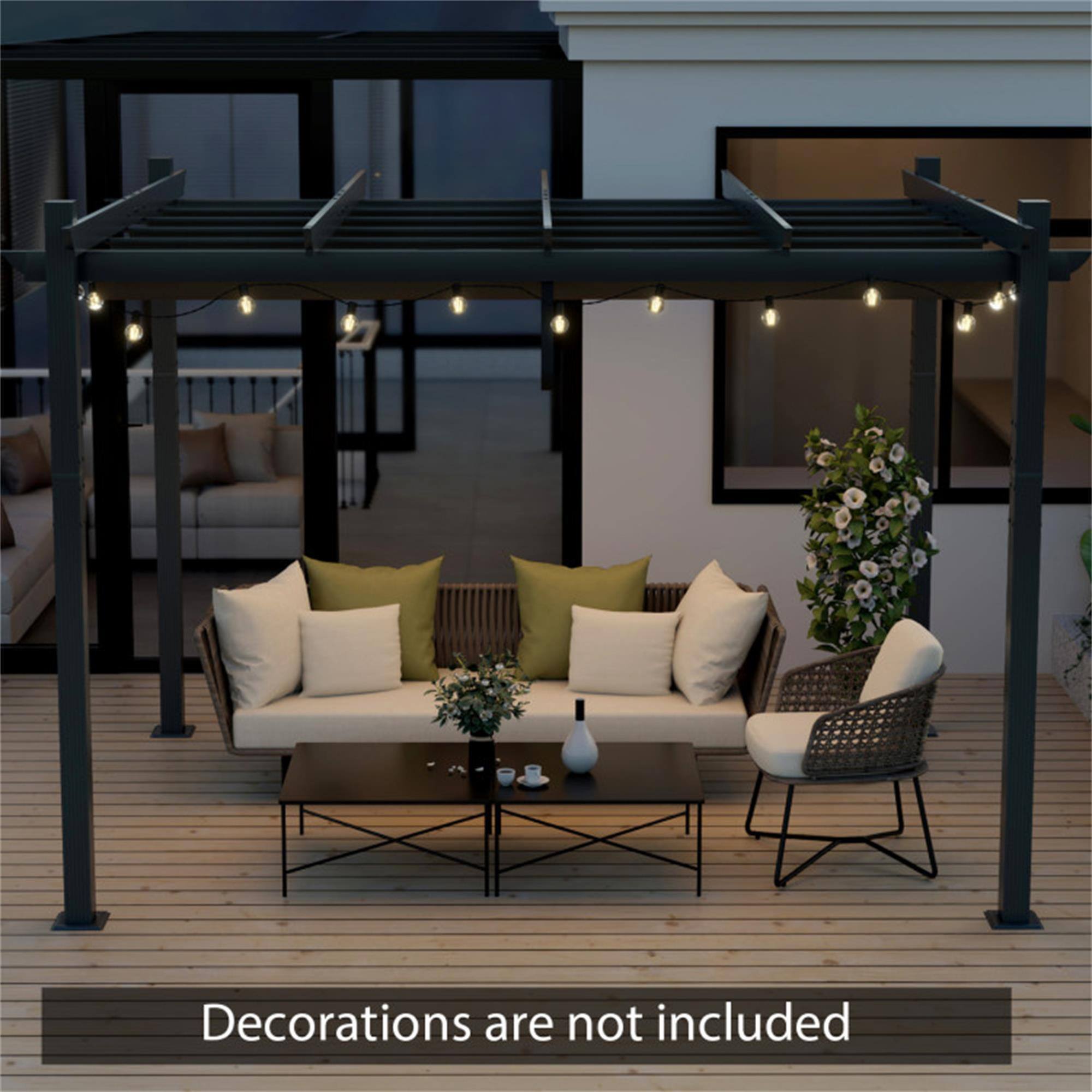 Decorations are not included