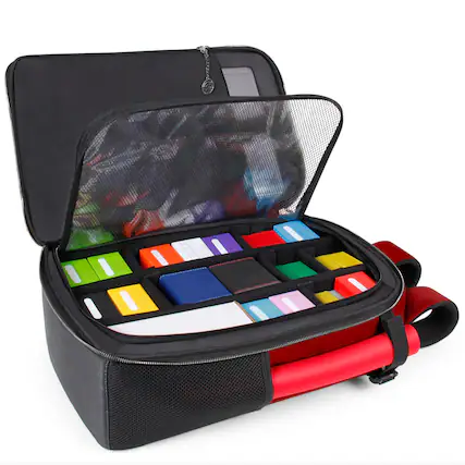 Front. ENHANCE - ENHANCE MTG Backpack Collector's Edition, TCG Card Organization (Dragon Red) - Dragon Red.