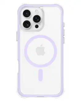 Ornarto - Air Case for iPhone 16 Pro Max Clear,Compatible with MagSafe,Military-Grade Drop Protection Case - Purple