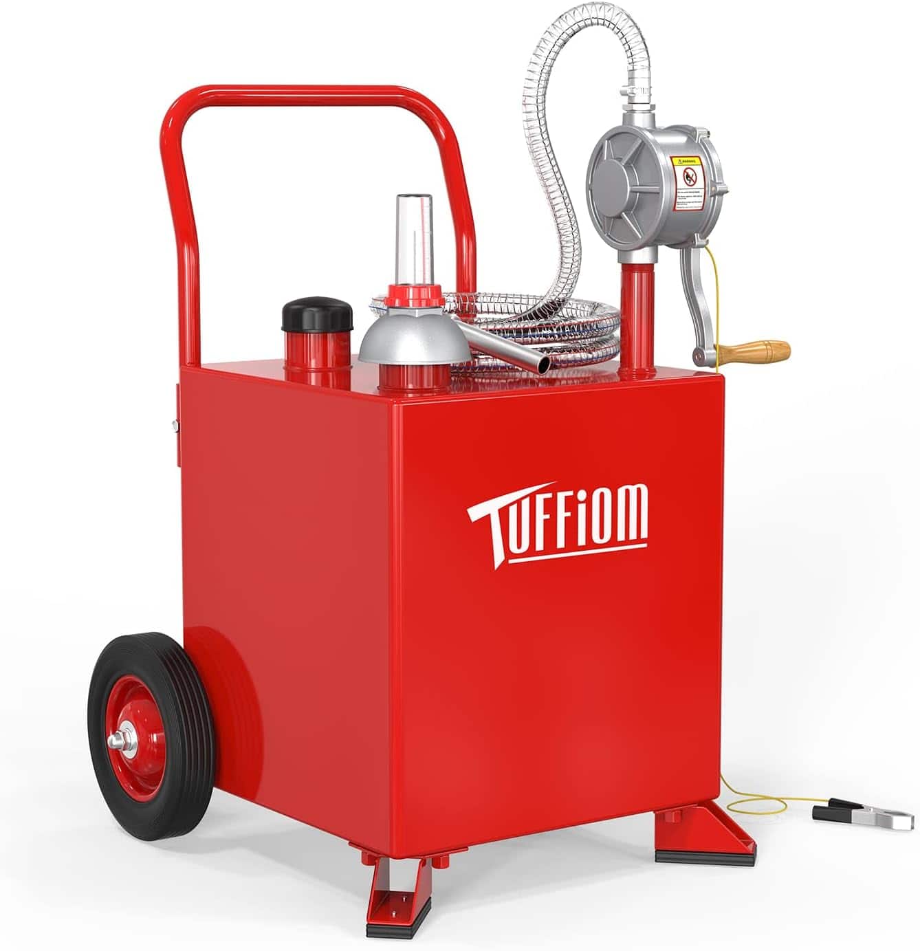 Winado - 15 Gallon Fuel Gas Caddy w/Wheels & Manual Siphon Pump, Portable Diesel Fuel Transfer Storage Tank - Red price history on PriceWatchPro