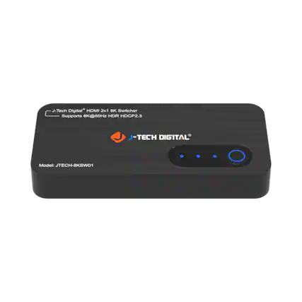 J-Tech Digital* HDMI 2x1 8K Switcher Supports 8K@60Hz HDR HDCP2.3 J-TECH DIGITAL Model: JTECH-8KSW01