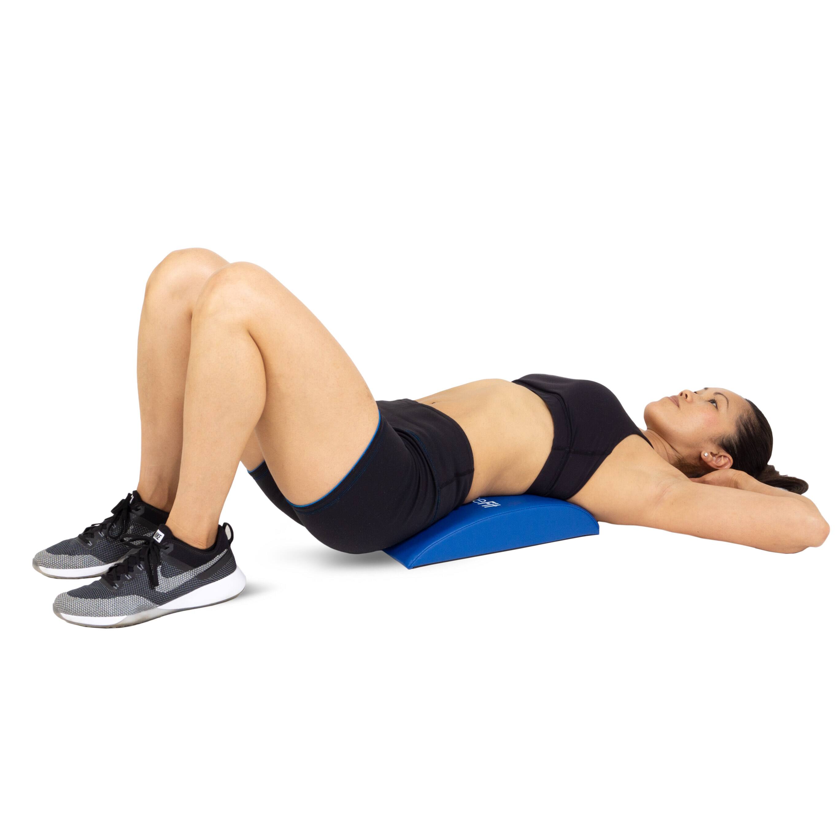 Back. ProsourceFit - ProsourceFit Abdominal Mat - Blue.