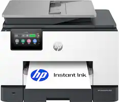 1 + Copy Menu Copy Scan Print 5 hp hp Instant Ink 2 HP OfficeJet Pro 9135