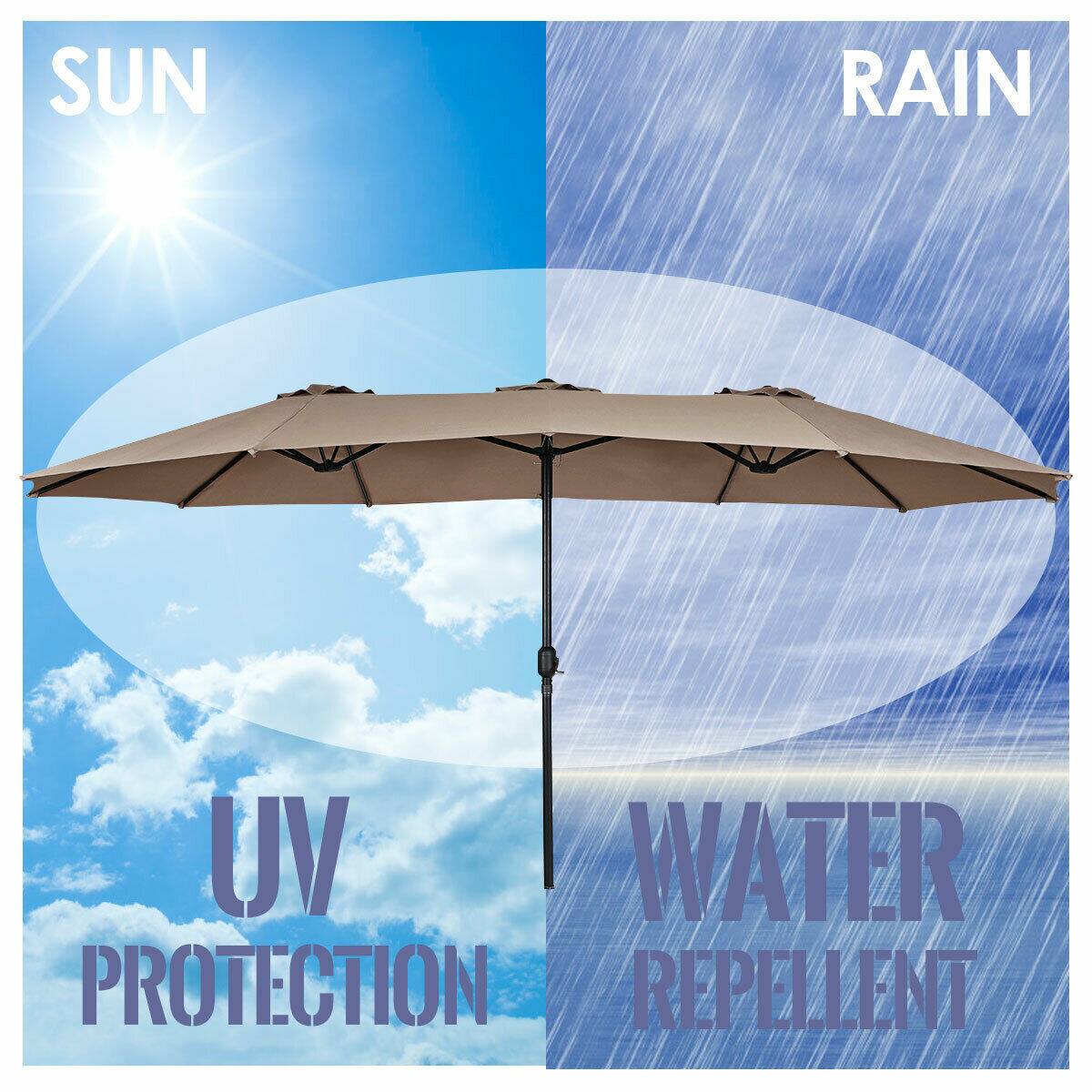SUN, RAIN, UV PROTECTION, WATER REPELLENT