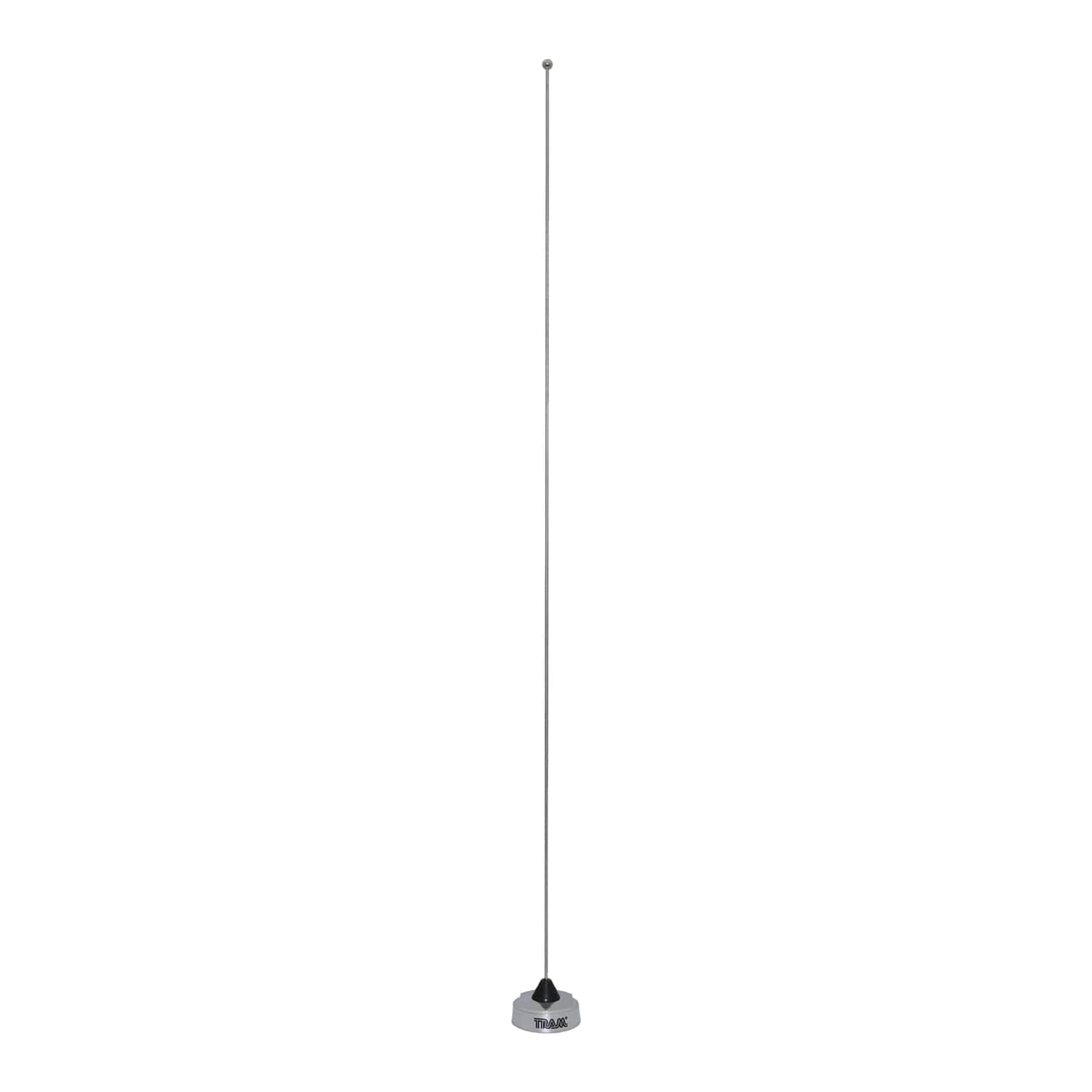 Tram - 1121 200-Watt Pretuned 150 MHz to 162 MHz Chrome-Nut-Type Quarter-Wave Antenna with NMO Mounting - Silver