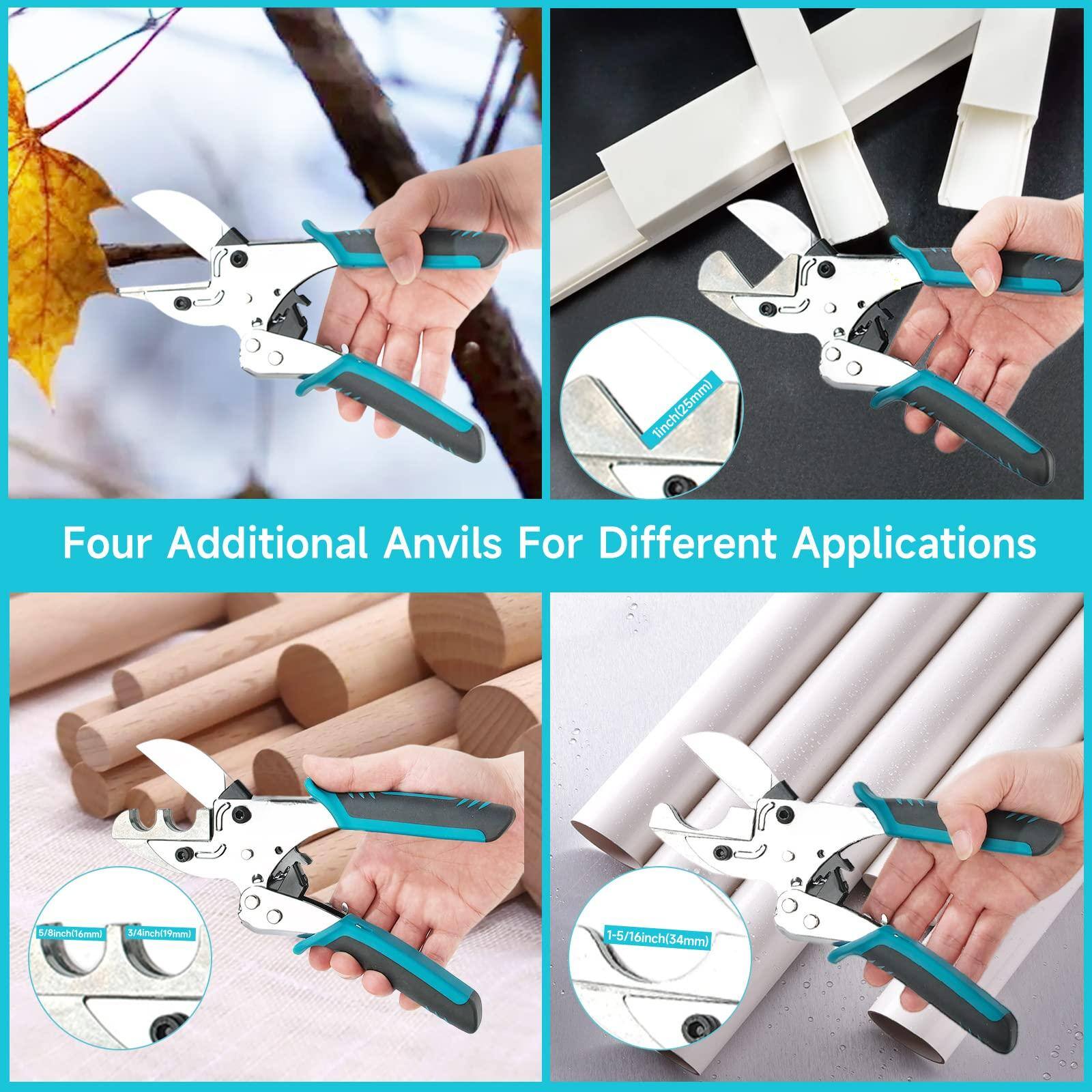 Four Additional Anvils For Different Applications

- 3/4 inch (19mm)
- 1-5/16 inch (34mm)