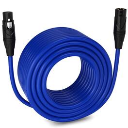 Lyxpro - 200 ft Balanced XLR Cable, Male to Female, 3 Pin Microphone Cable - Blue