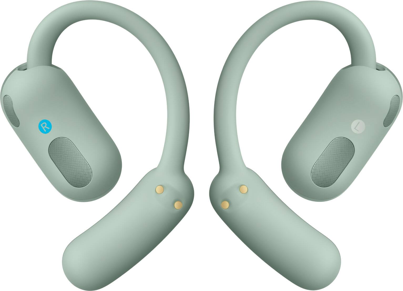 Back. Soundcore - by Anker AeroFit 2 A.I. Assistant Open-Ear Bluetooth Headphones with Real-Time Translation and Adjustable Ear Hooks - Sage Green.
