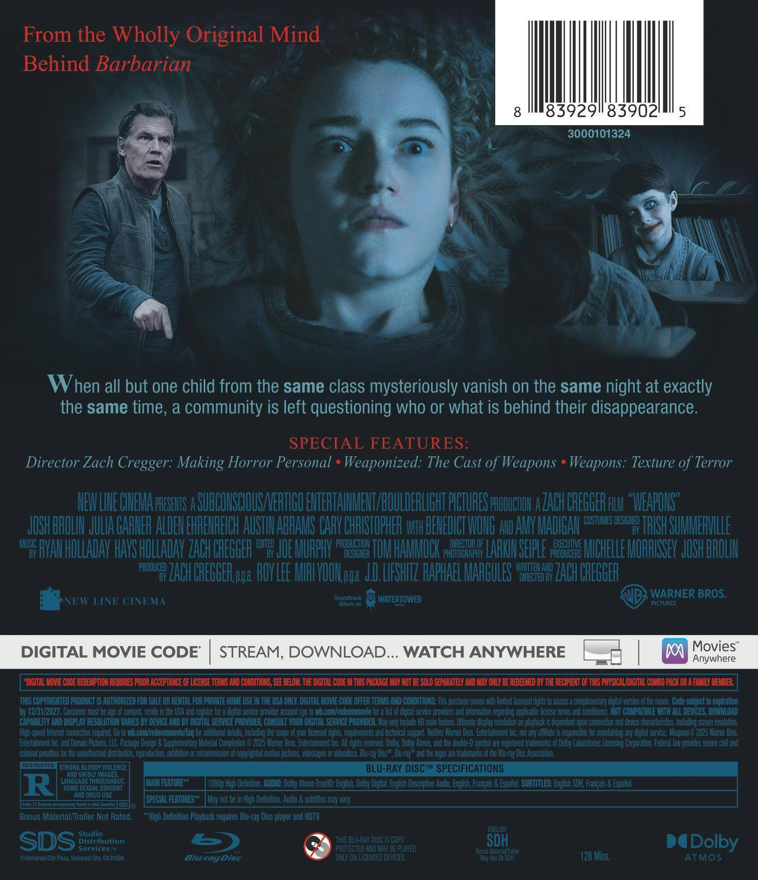 Back. Weapons   - BLU-RAY.