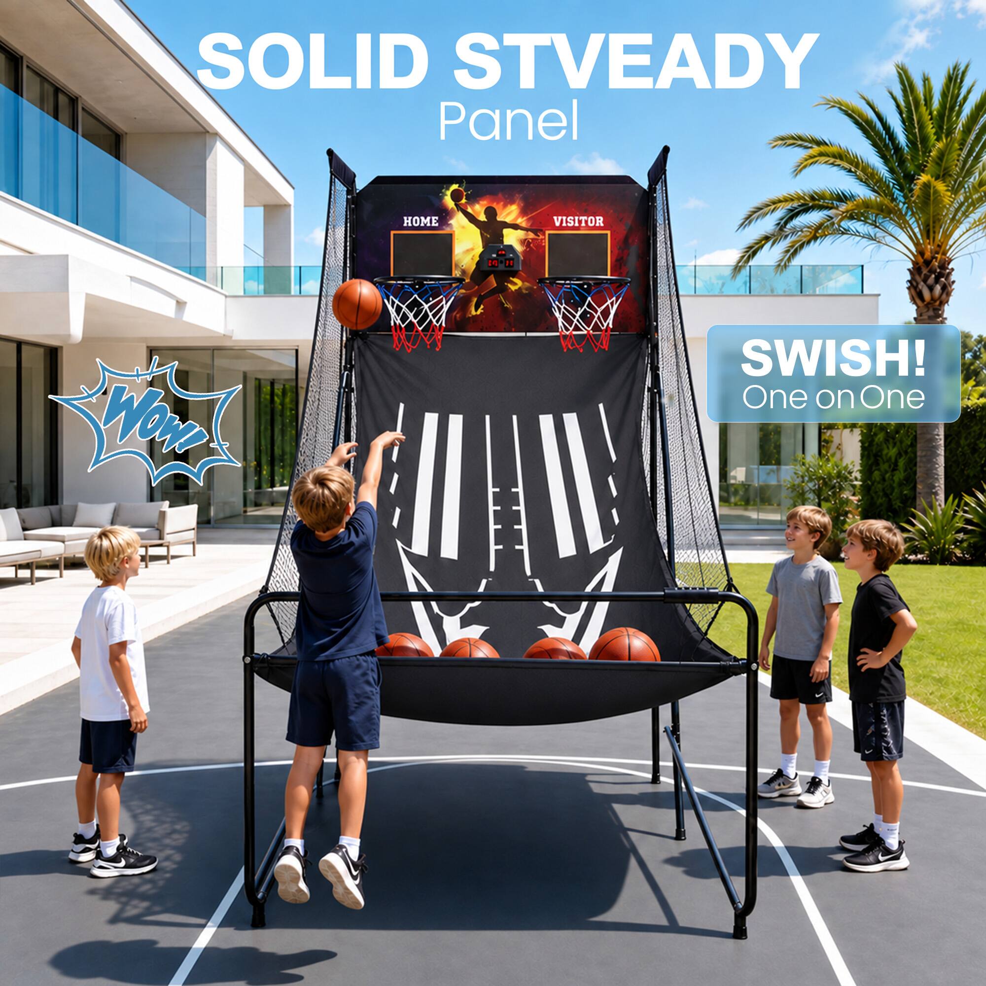 SOLID STVEADY Panel  
HOME  
VISITOR  
SWISH! One on One