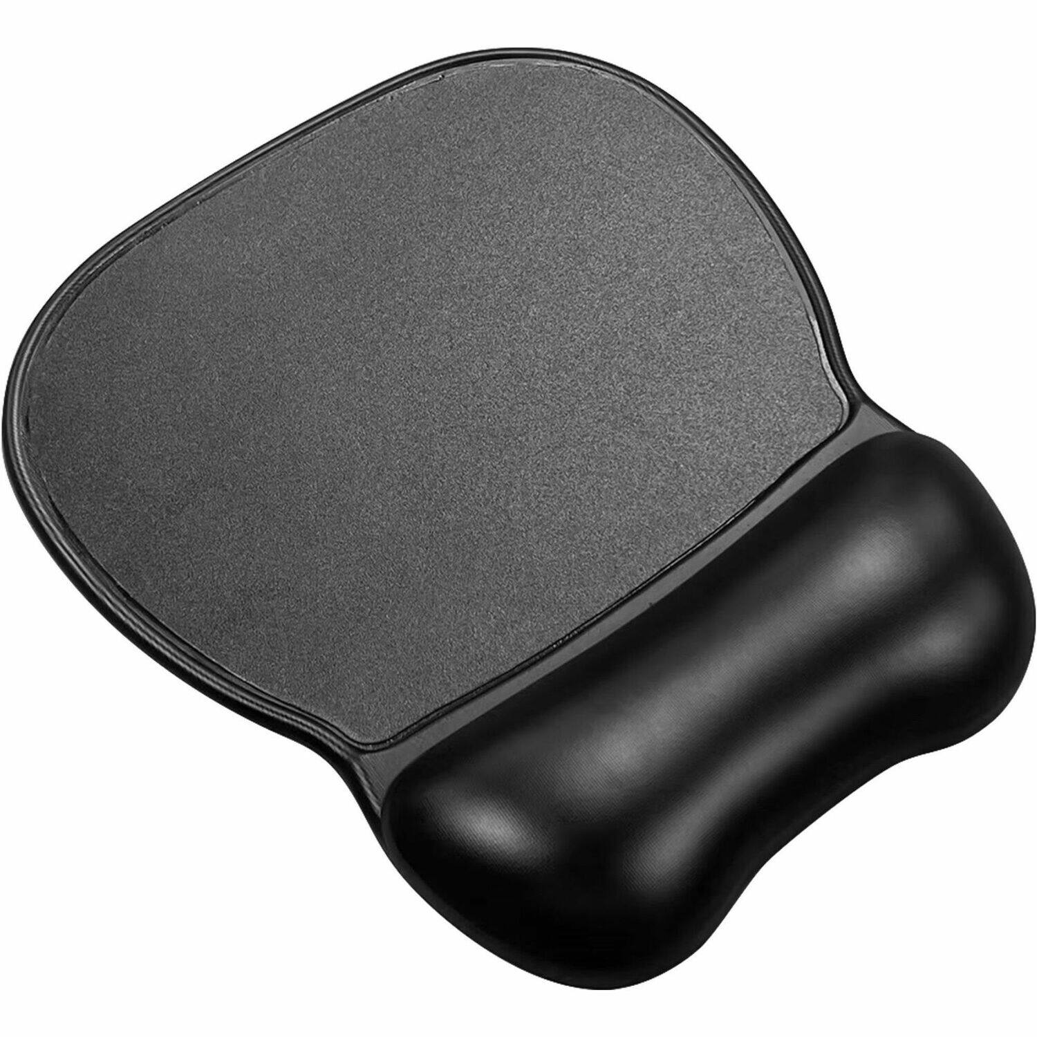 Front. Compucessory - Compucessory Soft Skin Gel Wrist Rest & Mouse Pad  1 x 8.50 x 9.50  Black  Gel  Anti slip  Mouse - Black.