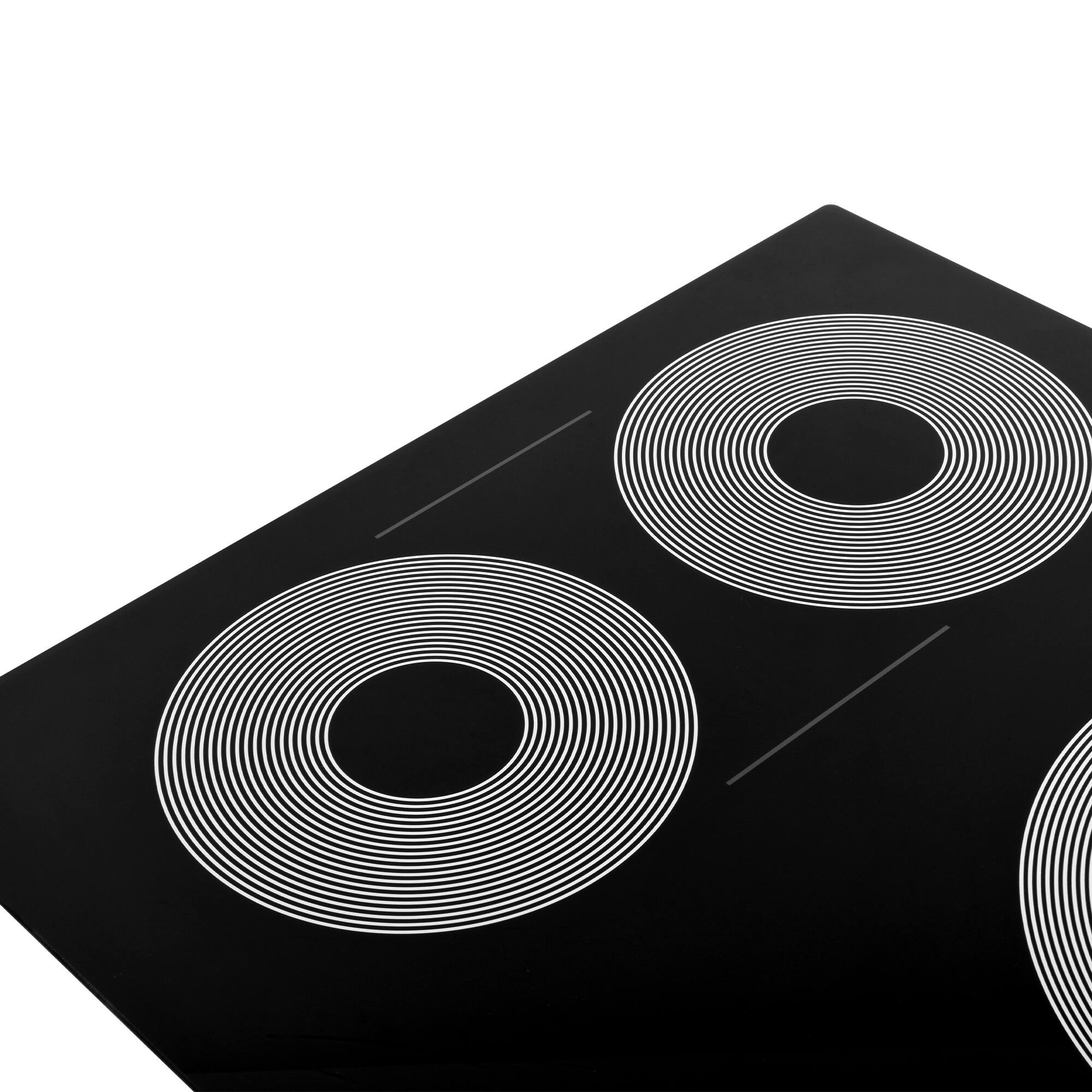 Alt View 4. COSMO - COS-304TBECC 30 in. Electric Ceramic Glass Cooktop, 4 Burners, Triple Zone Element, Sync Burners, Touch Controls - Black.