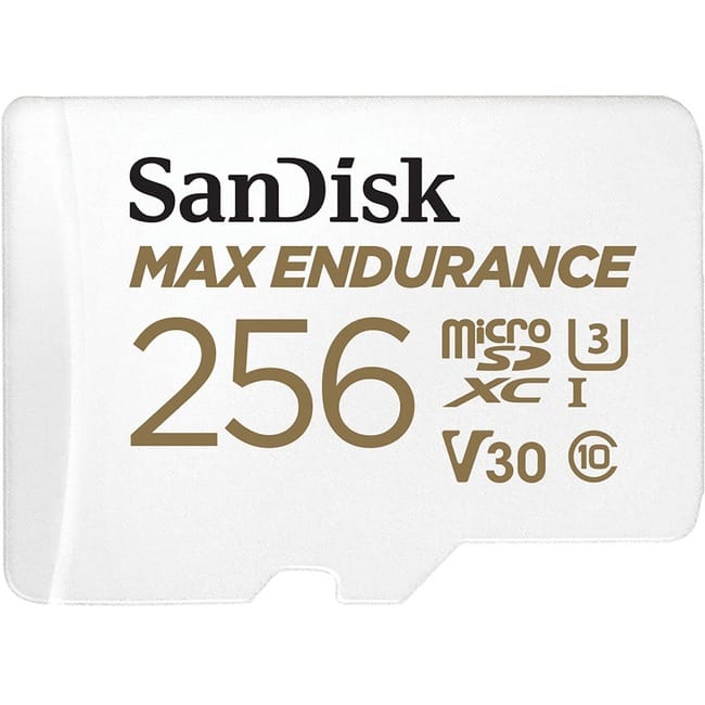 SANDISK - MAX ENDURANCE 256 GB microSD - 100 MB/s Read