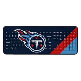 Keyscaper - Tennessee Titans Diagonal Stripe Wireless Keyboard - Multicolor