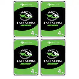 Seagate - BarraCuda 4TB SATA III 6 Gb/s 3.5" Internal HDD Kit 4pack