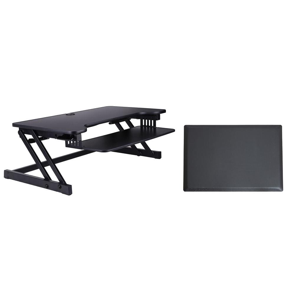 Rocelco - 37.5" Deluxe Height Adjustable Standing Desk - Black