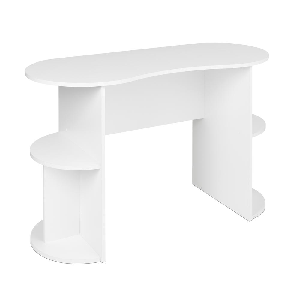 Prepac Kurv Compact Student Desk with Storage White WEHR-0903-1 - Best Buy