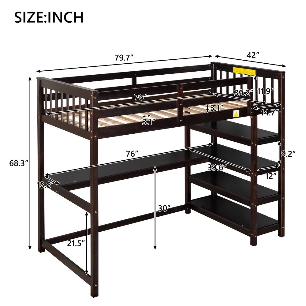 SIZE: INCH  
79.7" 42" 76" 3.1" 39.2" 11.9" 3.1" 14.7" 68.3" 13.8" 76" 39.6" 9.2" 12" 30" 21.5"