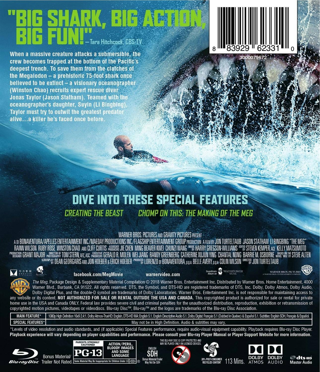 Back. The Meg [Blu-ray].
