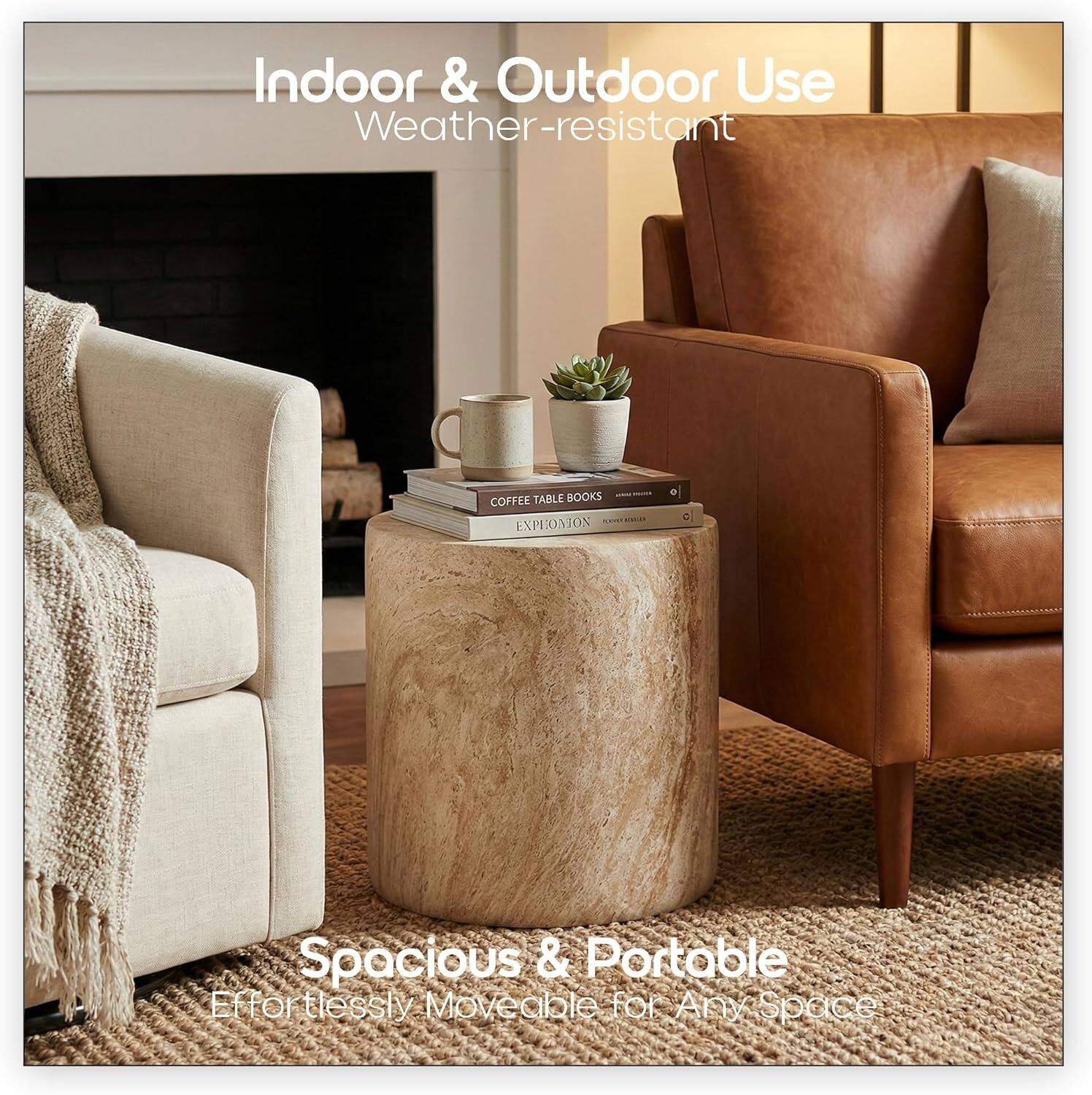 Indoor & Outdoor Use  
Weather-resistant  

Spacious & Portable  
Effortlessly Moveable for Any Space