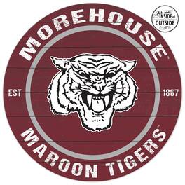 Jardine - Morehouse Tigers 20'' x 20'' Indoor/Outdoor Circle Sign - Maroon