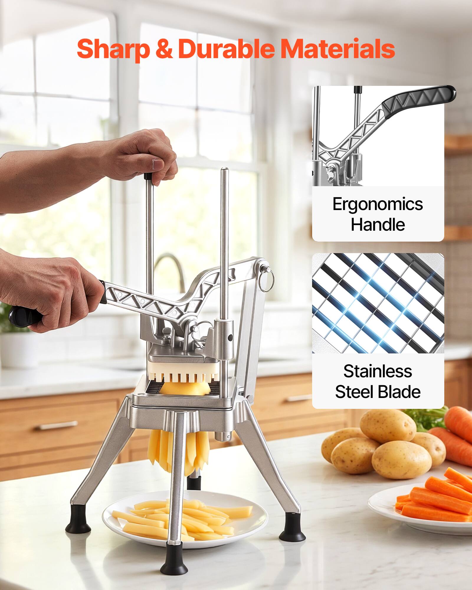 Sharp & Durable Materials  
Ergonomics Handle  
Stainless Steel Blade