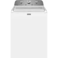 Maytag - 4.5 Cu. Ft. High Efficiency Top Load Washer with Deep Fill - White - Front_Zoom
