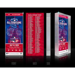 Highland Mint - 2026 MLB All-Star Game 3D Ticket Block Art - Multicolor