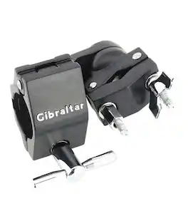 Gibraltar Hardware - Road Series 1.5" Black End Mount Drum Rack Multi Clamp, Secure End-Bar Clamp for Mounting Drum, Cymbal & Accessory Arms