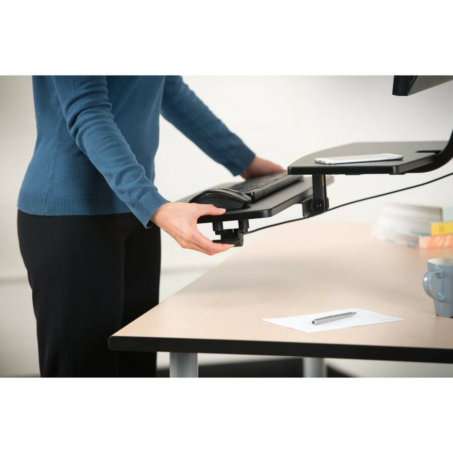 Alt View 3. Kensington - Kensington SmartFit Desk Mount for Monitor, Keyboard - 2 Display(s) Supported - 24" Screen Support - 22.50 lb Load - Unknown.