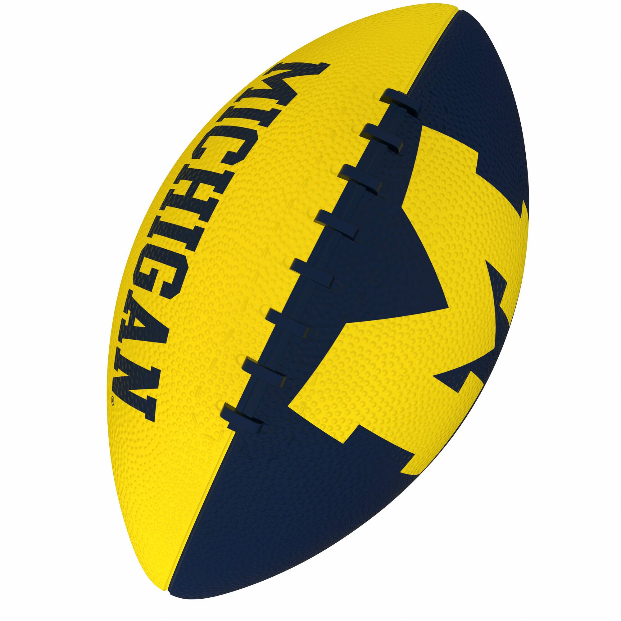 Alt View 3. Logo Brands - Michigan Wolverines Pinwheel Logo Junior Football - Multicolor.