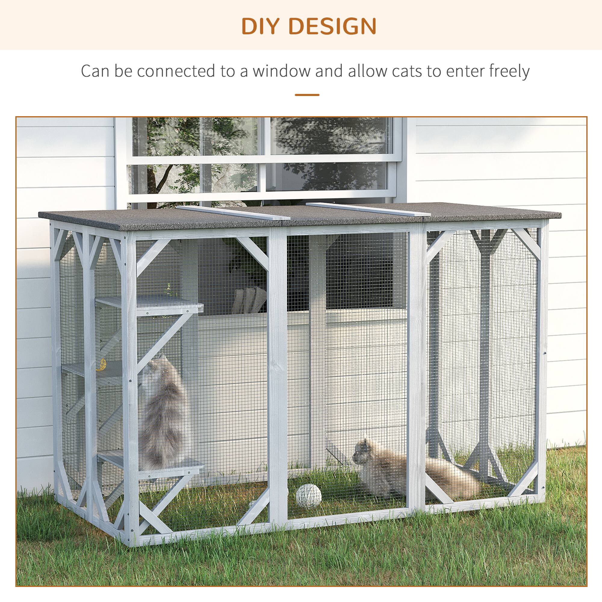 DIY DESIGN

Can be connected to a window and allow cats to enter freely