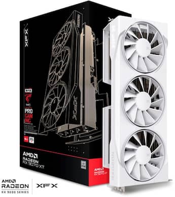 XFX Swift AMD Radeon RX 9070XT 16GB GDDR6 PCI Express 5.0 Gaming XFX Swift AMD Radeon RX 9070XT 16GB GDDR6 PCI Express 5.0 Gaming