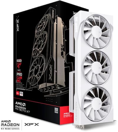XFX Swift AMD Radeon RX 9070XT 16GB GDDR6 PCI Express 5.0 Gaming XFX Swift AMD Radeon RX 9070XT 16GB GDDR6 PCI Express 5.0 Gaming