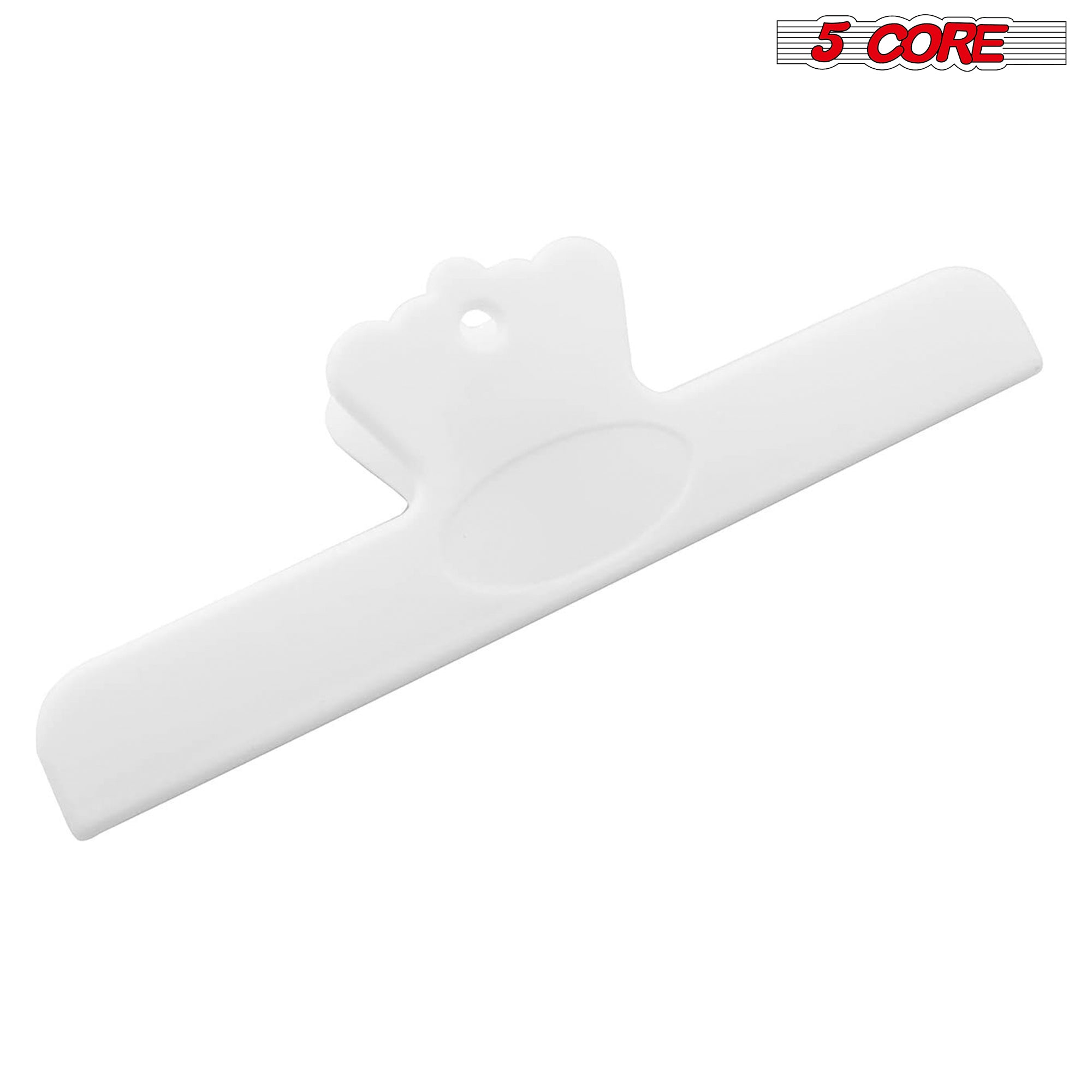 Back. 5 CORE - Music Sheet Page Holder Clip Black Durable Plastic Music Score Fixed Clips - Black.