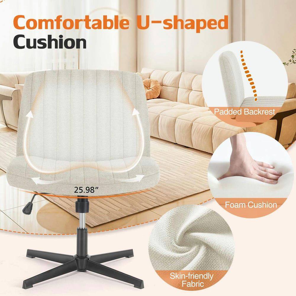 Comfortable U-shaped Cushion  
Padded Backrest  
25.98" Foam Cushion  
Skin-friendly Fabric