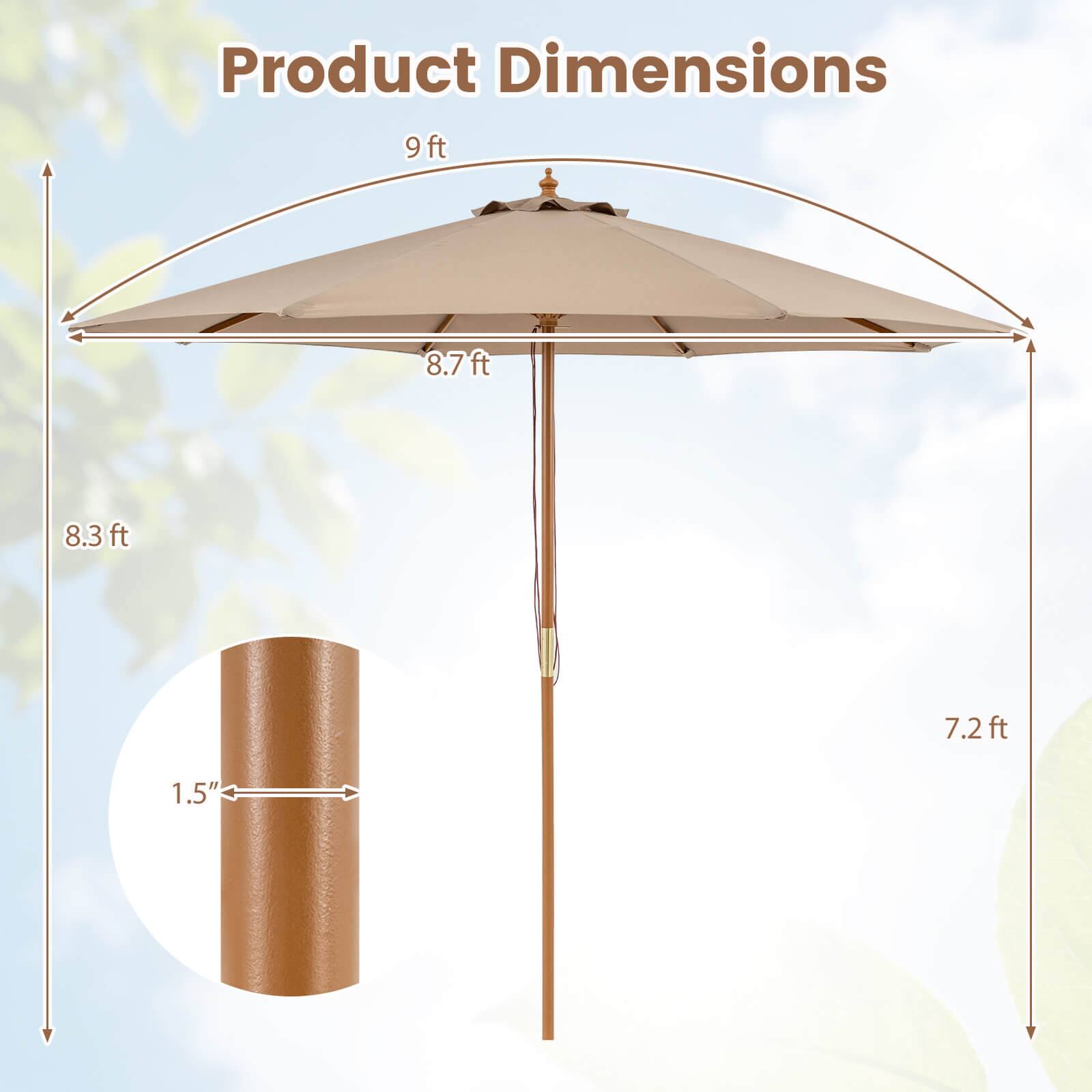 Product Dimensions: 9ft, 8.7ft, 8.3ft, 7.2ft, 1.5"