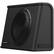 Alt View 15. AudioControl - Space Series 10” Single-Voice-Coil 2-Ohm Loaded Sealed Subwoofer Enclosure - Black.