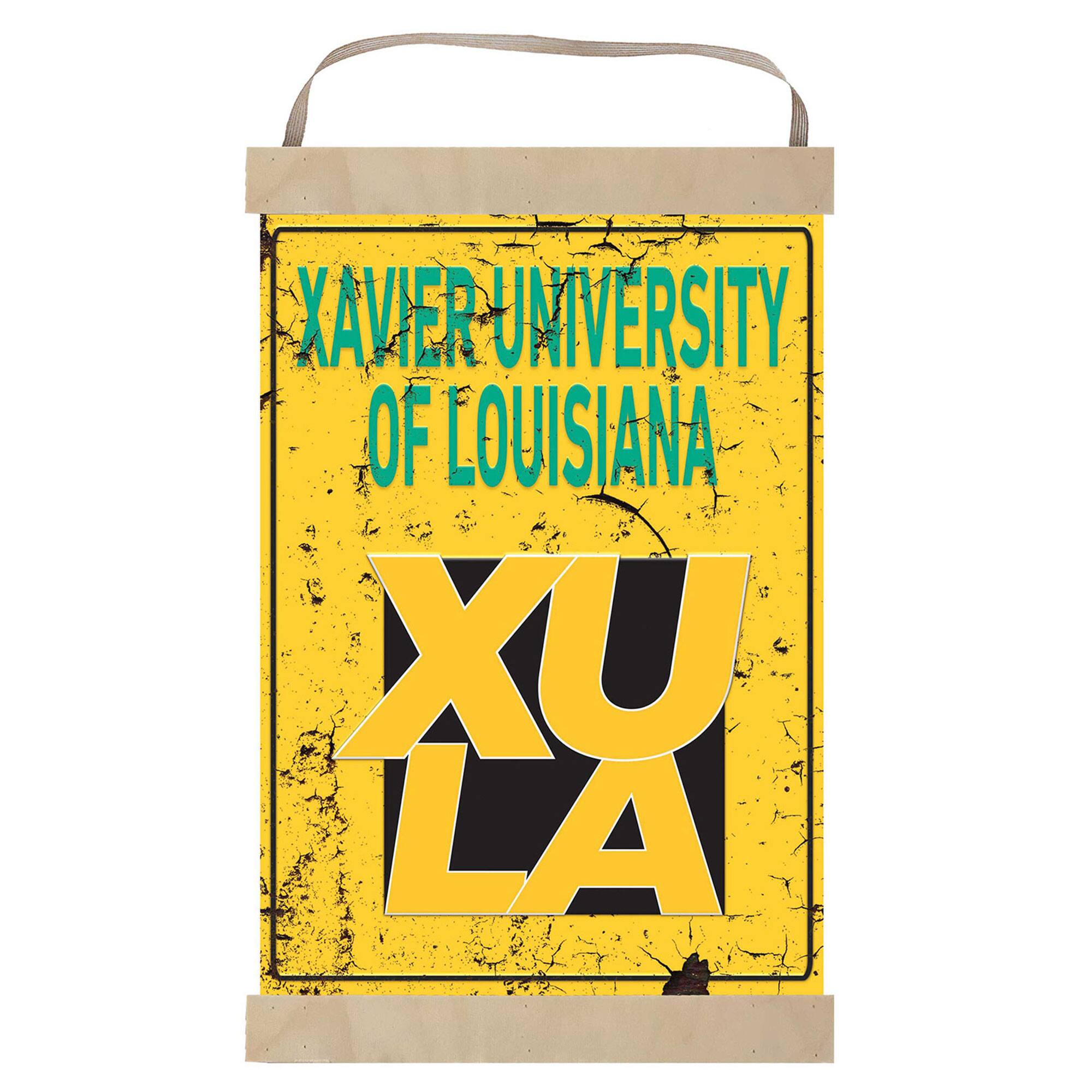 XULA Gold Faux Rust Banner Sign