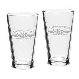 Jardine - Golden West College 16oz. 2-Piece Classic Pub Glass Set - Multicolor