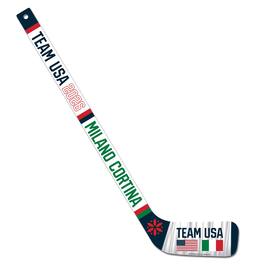 WinCraft - USA Hockey Milano Cortina Mini Wood Hockey Stick - Multicolor
