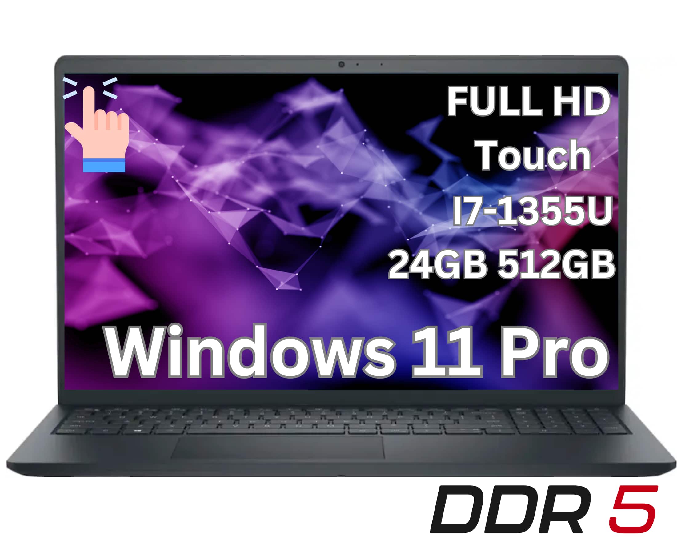 "Dell - Upgraded - 15.6"" 2K Touchscreen Laptop - Intel 13th Generation Core i7 1355U 2023 - 24GB Memory - 512 GB Storage-Windows 11 Pro - Black" price history on PriceWatchPro