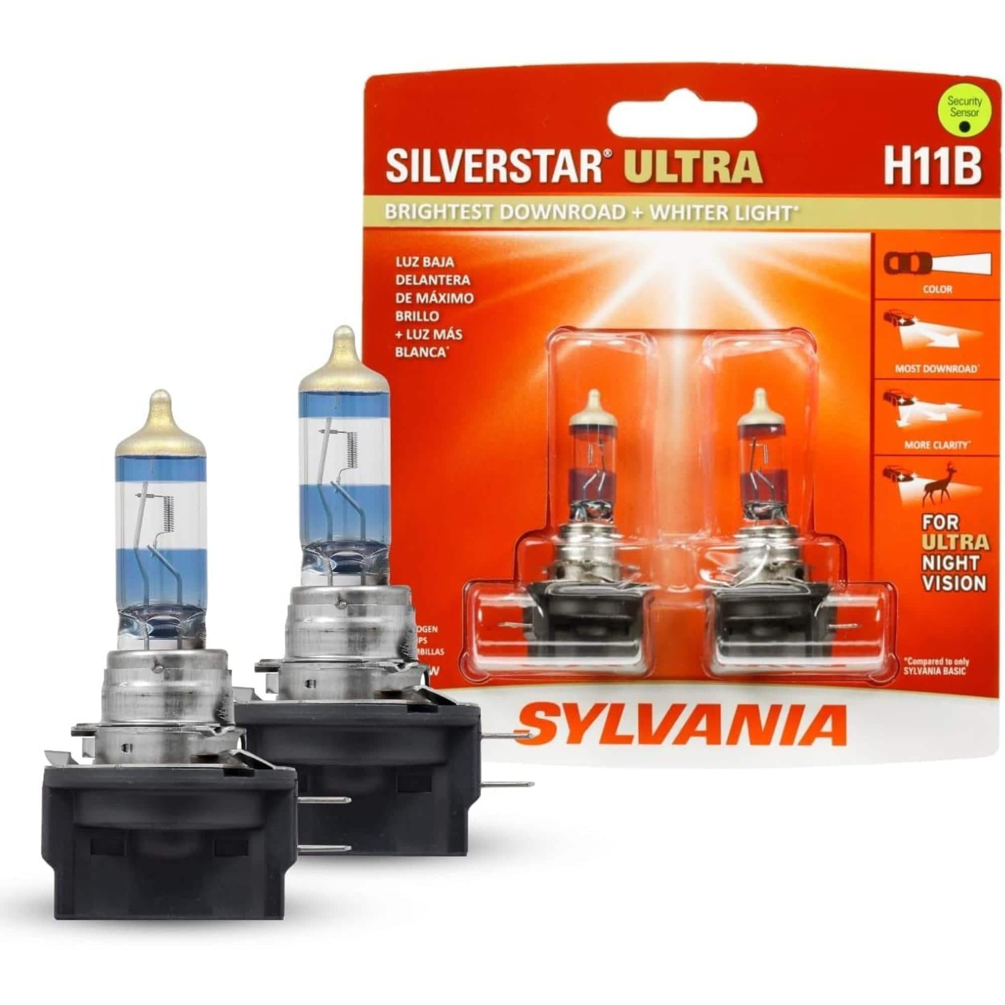 Sylvania - H11B SilverStar Ultra - High Performance Halogen Headlight Bulb, High Beam, Low Beam and Fog Replacement Bulb,