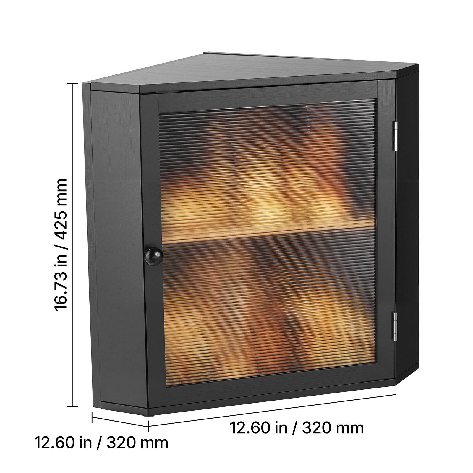 The dimensions of the heater are:

- Height: 14.25 inches / 362 mm
- Width: 12.60 inches / 320 mm
- Depth: 12.60 inches / 320 mm