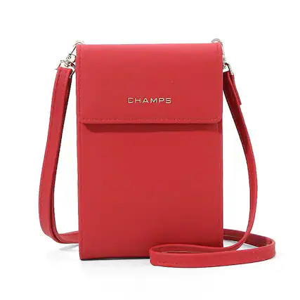 Front. Champs - Iconic Collection Smartphone Bag - Red.