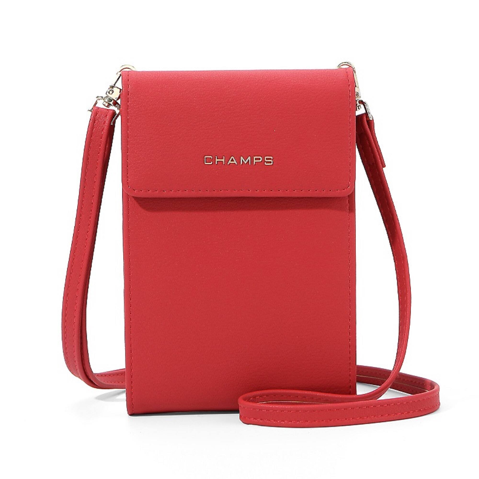 Front. Champs - Iconic Collection Smartphone Bag - Red.